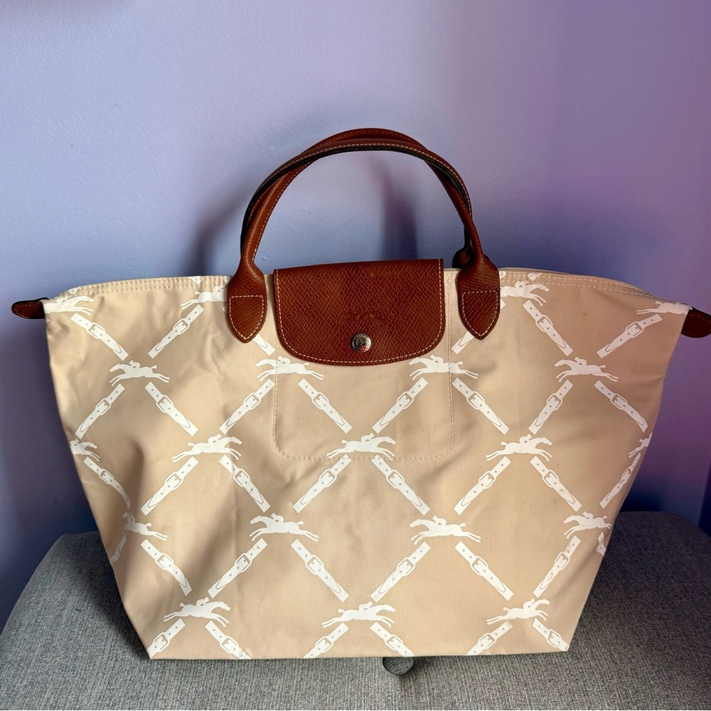 *SOLD*Longchamp Limited Edition Modele Dispose Top Handle